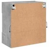 TV staliukas Sieninė TV spintelė su LED lemputėmis, betono, 58,5x30x60,5cm