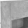TV staliukas Sieninė TV spintelė su LED lemputėmis, betono, 78,5x30x60,5cm