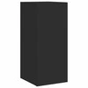 TV staliukas Sieninė TV spintelė su LED lemputėmis, juoda, 30,5x35x70cm