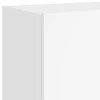 TV staliukas Sieninė TV spintelė su LED lemputėmis, balta, 100x35x41cm
