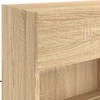TV staliukas Sieninė TV spintelė su LED lemputėmis, ąžuolo, 98,5x30x60,5cm