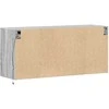 TV staliukas Sieninė TV spintelė su LED lemputėmis, pilka, 100x31x45cm