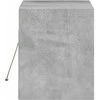 TV staliukas Sieninė TV spintelė su LED lemputėmis, betono, 80x31x35cm