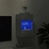TV staliukas Sieninė TV spintelė su LED lemputėmis, betono, 40x30x60,5cm
