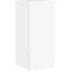 TV staliukas Sieninė TV spintelė su LED lemputėmis, balta, 30,5x35x70cm