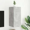 TV staliukas Sieninė TV spintelė su LED lemputėmis, betono, 30,5x35x70cm
