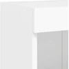 TV staliukas Sieninė TV spintelė su LED lemputėmis, balta, 100x30x40cm
