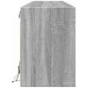 TV staliukas Sieninė TV spintelė su LED lemputėmis, pilka, 180x31x45cm