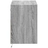 TV staliukas Sieninė TV spintelė su LED lemputėmis, pilka ąžuolo, 80x31x45cm