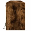 TV staliukas Sieninė TV spintelė su LED lemputėmis, dūminė, 180x31x45cm
