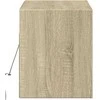 TV staliukas Sieninė TV spintelė su LED lemputėmis, ąžuolo, 100x31x35cm
