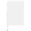 TV staliukas Sieninė TV spintelė su LED lemputėmis, balta, 41x31x45cm