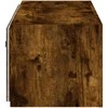 TV staliukas Sieninė TV spintelė su LED lemputėmis, dūminė, 80x35x31cm