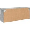 TV staliukas Sieninė TV spintelė su LED lemputėmis, betono, 100x30x40cm