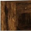 TV staliukas Sieninė TV spintelė su LED lemputėmis, dūminė, 60x30x40cm