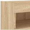 TV staliukas Sieninė TV spintelė su LED lemputėmis, ąžuolo, 80x30x40cm