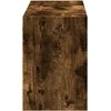 TV staliukas Sieninė TV spintelė su LED lemputėmis, dūminė, 130x31x45 cm