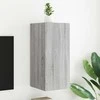 TV staliukas Sieninė TV spintelė su LED lemputėmis, pilka, 30,5x35x70cm