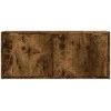 TV staliukas Sieninė TV spintelė su LED lemputėmis, dūminė, 80x31x35cm