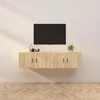 TV staliukas Sieninės televizoriaus spintelės, 2vnt., ąžuolo, 80x34,5x40cm