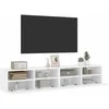 TV staliukas Sieninės TV spintelės, 2vnt., baltos, 80x30x30cm, mediena