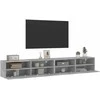 TV staliukas Sieninės TV spintelės, 2vnt., betono, 100x30x30cm, mediena