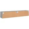 TV staliukas Sieninės TV spintelės, 2vnt., pilkos, 80x30x30cm, mediena
