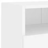 TV staliukas Sieninės TV spintelės, 2vnt., baltos, 80x30x30cm, mediena