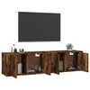 TV staliukas Sieninės TV spintelės, 2vnt., dūminio ąžuolo, 80x34,5x40cm