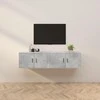TV staliukas Sieninės TV spintelės, 2vnt., betono pilkos, 80x34,5x40cm