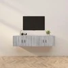 TV staliukas Sieninės TV spintelės, 2vnt., pilkos ąžuolo, 80x34,5x40cm