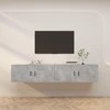 TV staliukas Sieninės TV spintelės, 2vnt., betono pilkos, 100x34,5x40cm