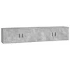 TV staliukas Sieninės TV spintelės, 2vnt., betono pilkos, 100x34,5x40cm