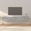 TV staliukas Sieninės TV spintelės, 3vnt., betono pilkos, 100x34,5x40cm