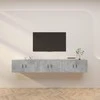 TV staliukas Sieninės TV spintelės, 3vnt., betono pilkos, 80x34,5x40cm