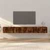 TV staliukas Sieninės TV spintelės, 3vnt., dūminio ąžuolo, 100x34,5x40cm