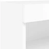 TV staliukas Sieninės TV spintelės su LED, 2vnt., baltos, 60x30x40cm
