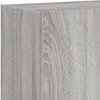 TV staliukas Sieninės TV spintelės su LED, 2vnt., pilkos ąžuolo, 60x35x41cm