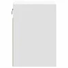 TV staliukas Sieninės TV spintelės su LED, 2vnt., baltos, 41x31x45cm