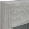 TV staliukas Sieninės TV spintelės su LED, 2vnt., pilkos, 40x30x60,5cm
