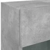 TV staliukas Sieninės TV spintelės su LED, 2vnt., betono, 40x30x60,5cm