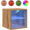 TV staliukas Sieninės TV spintelės su LED, 2vnt., artisano, 30x28,5x30cm