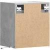 TV staliukas Sieninės TV spintelės su LED, 2vnt., betono pilkos, 41x31x45cm