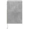TV staliukas Sieninės TV spintelės su LED, 2vnt., betono pilkos, 41x31x45cm