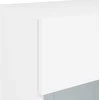 TV staliukas Sieninės TV spintelės su LED, 2vnt., baltos, 40x30x60,5cm