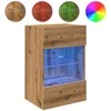 TV staliukas Sieninės spintelės su LED apšvietimu televizoriui, 2vnt., artisano, 40x30x60,5cm