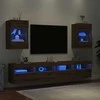 TV staliukas Sieninės spintelės su LED apšvietimu televizoriui, 2vnt., artisano, 40x30x60,5cm
