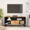 TV staliukas Televizoriaus spintelė, 100x33x46cm, mango/apdirbta mediena