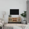 TV staliukas Televizoriaus spintelė, 105x30x45cm, apdirbta mediena/geležis