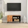 TV staliukas Televizoriaus spintelė, 80x33x46cm, akacijos medienos masyvas